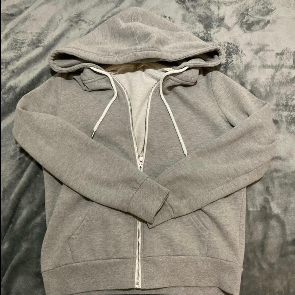 Grey Zip-up Hoodie
